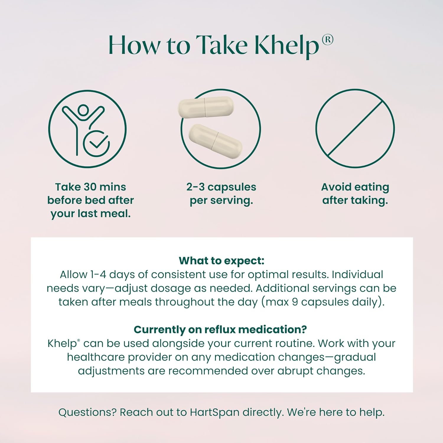 Khelp All-Natural Reflux Support – Premium Alginate Supplement | GERD, Heartburn, LPR & Acid Reflux | Drug-Free, Designed for Daily Use | No Dyes or Flavors | 60 Vegan Capsules