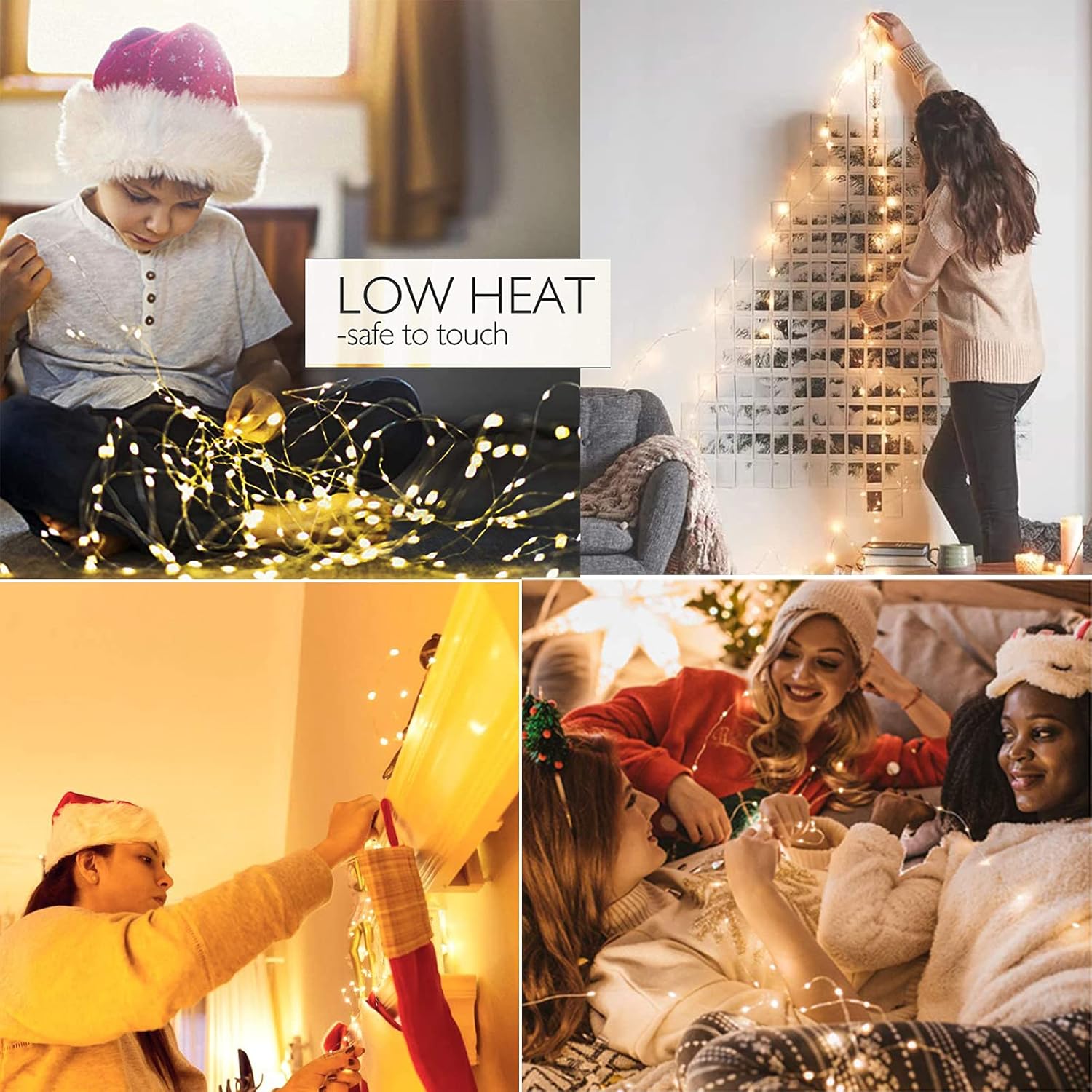 YITING 24 Pack 30 Led Valentine's day Fairy Lights Battery Operated 10.2 FT (3m) Copper Wire LED Mini String Lights Waterproof Warm White Firefly Lights for Wedding Party DIY Jars Gifts Decoration