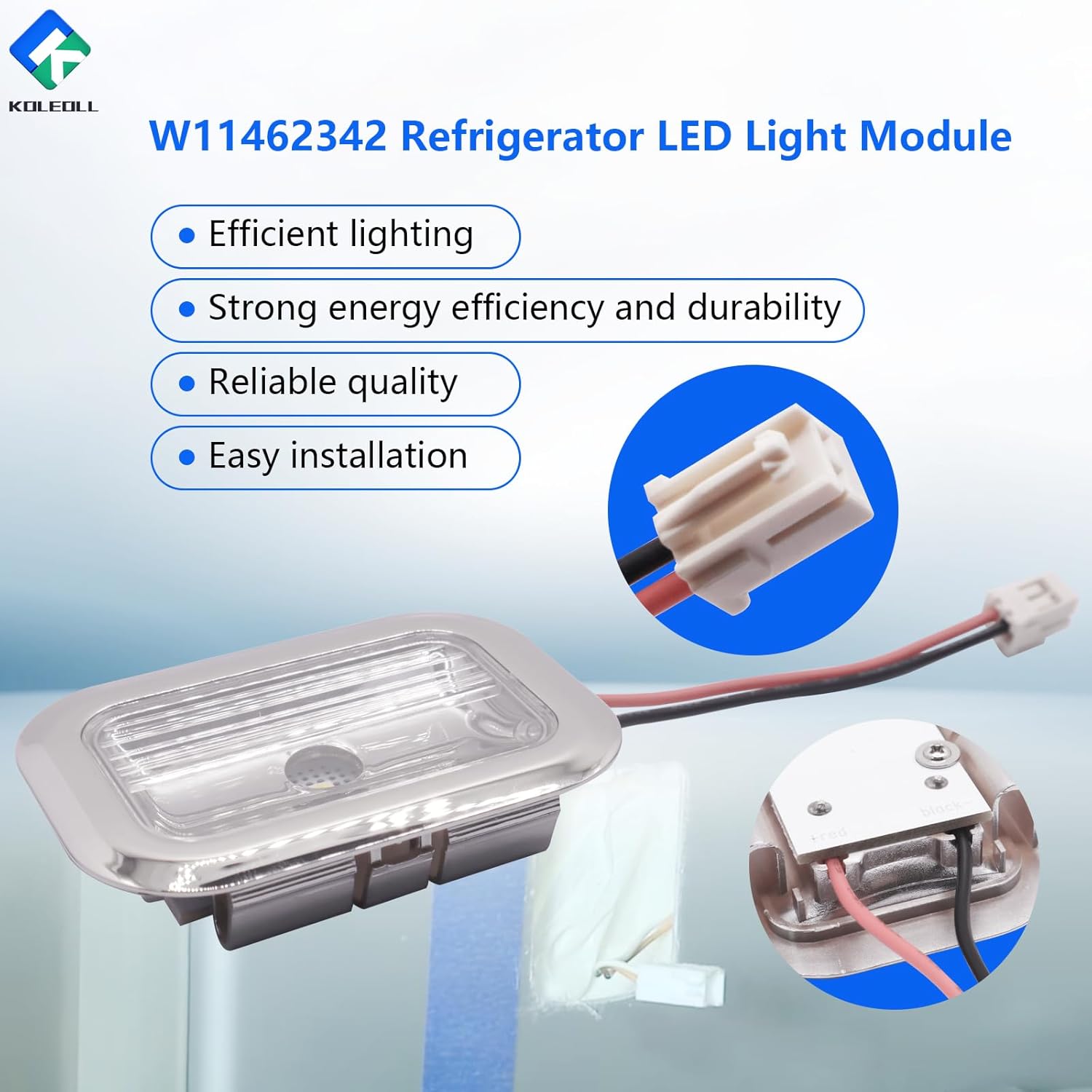 5 Pack W11462342 Refrigerator LED Light Module Compatible with Whirlpool Kitchenaid W10607479 W10843339 W10908166 4959065 AP6989197 PS16218086