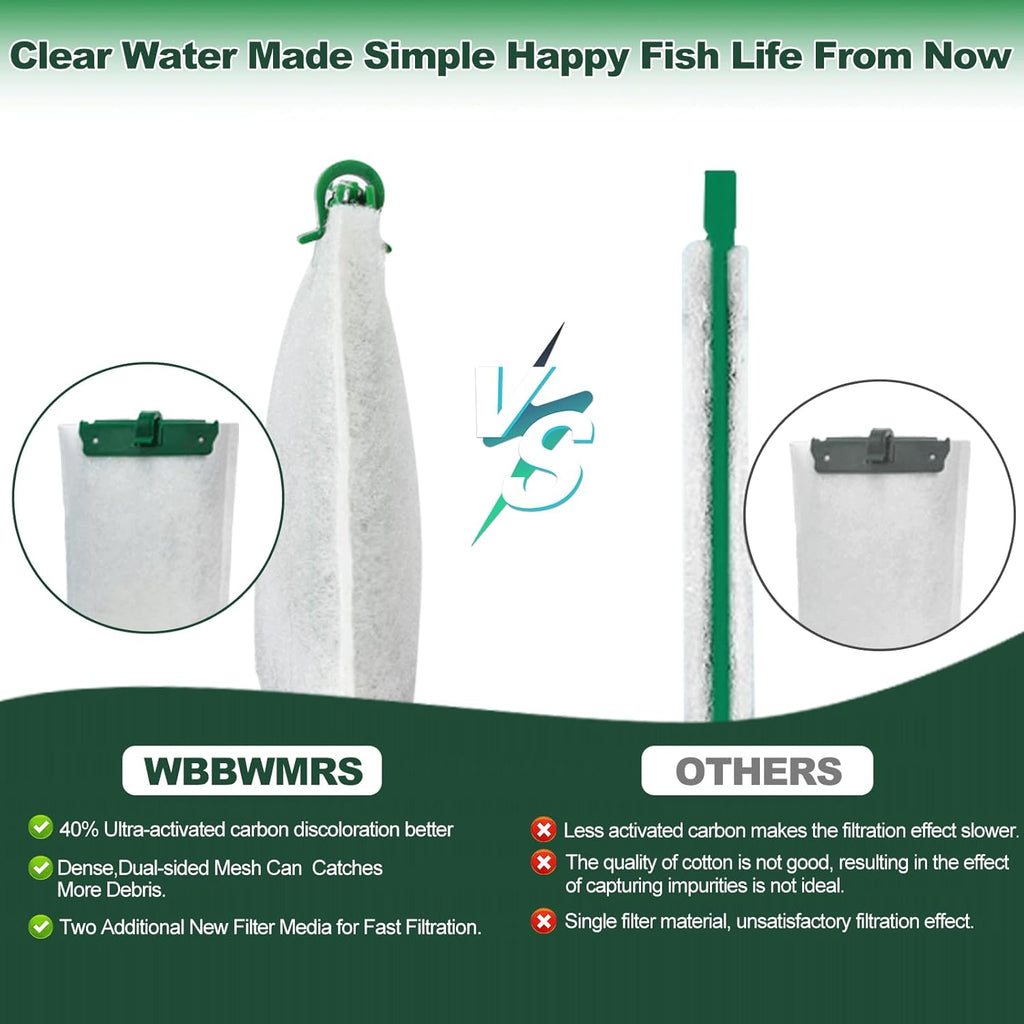 12-Count Medium Filter Cartridges Compatible with Tetra Whisper Bio-Bag Filters Medium Replacement Filter Cartridges for Whisper ReptoFilter and 10i IQ10 PF10 Power Filters -Ready to Use