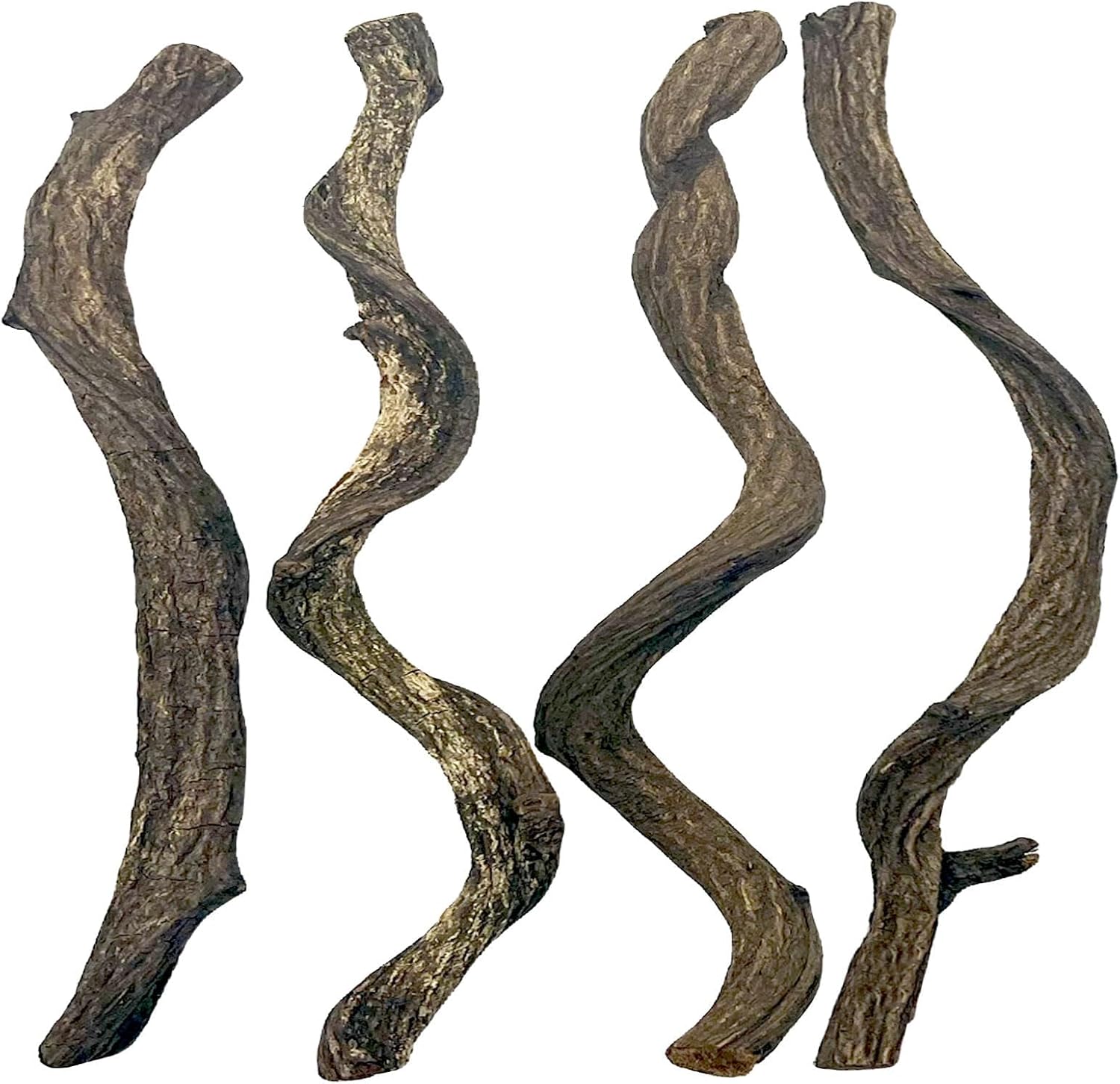 BNOSDM Reptile Forest Climbing Branch Decor 4PCS Crested Gecko Climb Wood Natural Branches Tree for Snake Frog Chameleon Spider Bearded Dragon Terrarium Habitat Tank Accessories