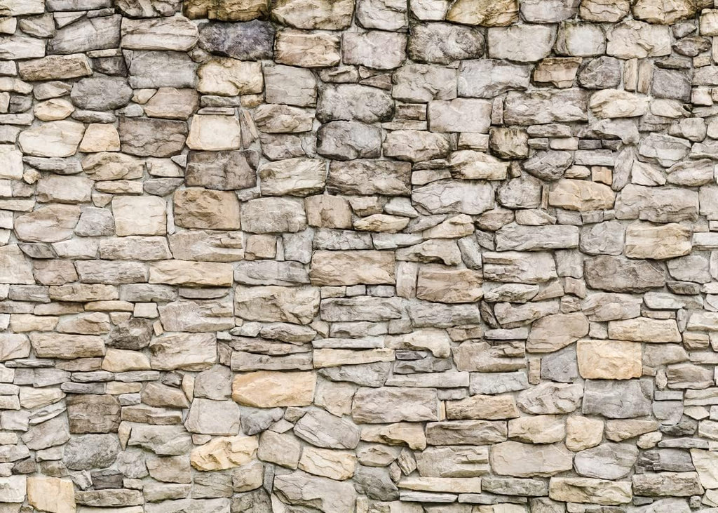 BELECO 12x8ft Fabric Grey Brick Stone Wall Backdrop Rock Stones Video Conference Background Vintage Stone Backdrop Birthday Party Decor Portrait Photoshoot Home Decor Studio Photography Photo Props