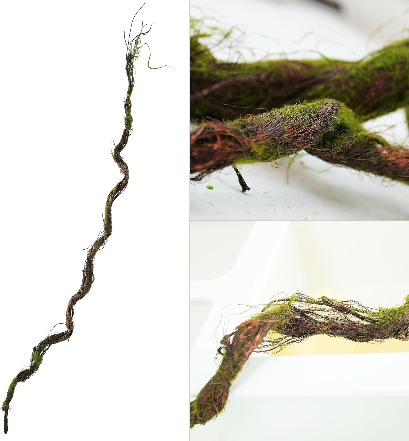 70.9inch Fake Long Craft Tree Vines Artificial Tree Branches Trunk Ivy Foliage Floral Leaf Garland Plants Wistera Twigs for Wall Hanging Outdoor Room Front Door Home Halloween Decoration