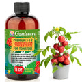 Premium Liquid Tomato Plant Fertilizer - 3-1-2 Concentrate for Indoor Plants and Flowers by Gardenera | Organic Plant Food for Tomatoes - 8oz