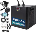 Ice Bath Water Chiller 1/3HP 79gal for Ice Bath Tubs Universal Chiller for Ice Bath with 2 Pumps and Filter Recovery Chiller for Ice Bath and Cold Plunges for Home and Outdoors Use