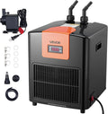 VEVOR Aquarium Chiller 92 Gallon, 1/4 HP Water Chiller for Hydroponics, Fast Cooling for Fish Tank,Axolotl,Coral Reef,Quiet Refrigeration Compressor, Titanium Evaporator,Complete Fittings