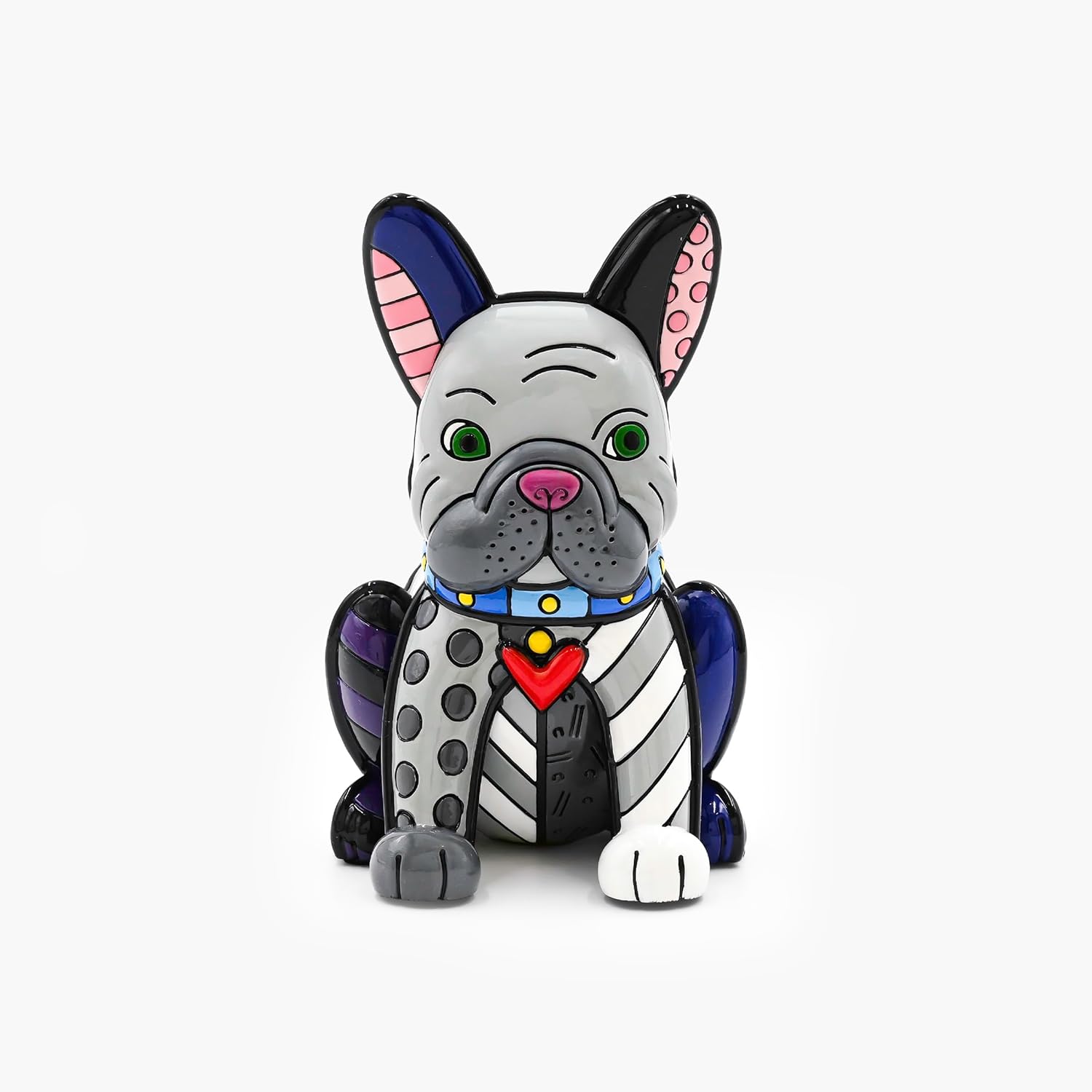 Britto Collectible Figurine - Iconic Art Figurine, Decorative Displays for Modern Home Decor | Designed by Iconic Artist Romero French Bulldog (Multicolor)