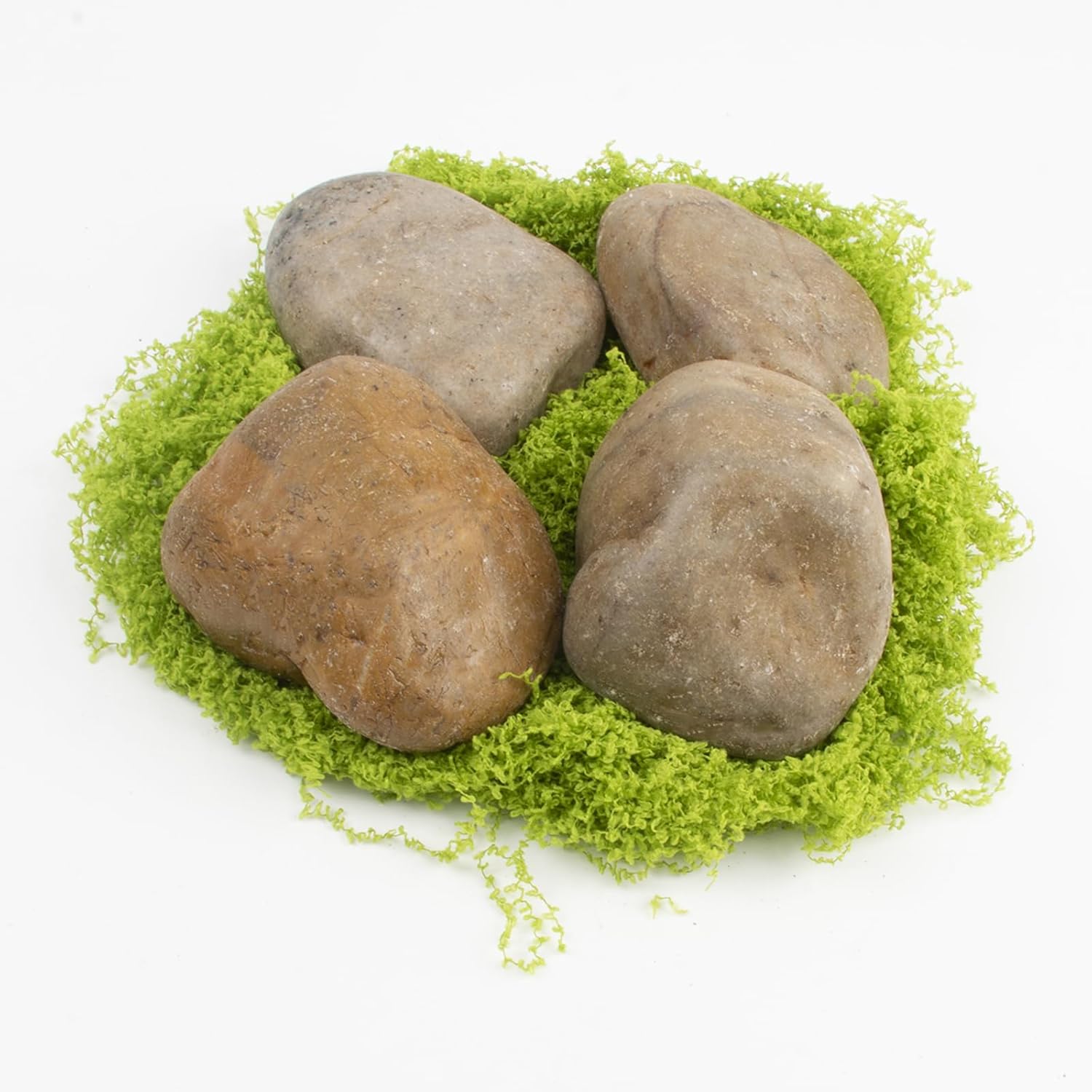 40LB Mixed Stones Pebbles River Rocks, Natural Beach Pebbles,2-3 Inch Decorative River Rocks for Landscaping Garden Paving Plant Rocks Crafting Walkways and Outdoor Decorative Stone