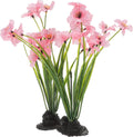 POPETPOP Aquarium Artificial Plastic Plants Decoration: 2pcs Aquarium Artificial Plants Decoration Ornament Fish Tank Hides Accessories