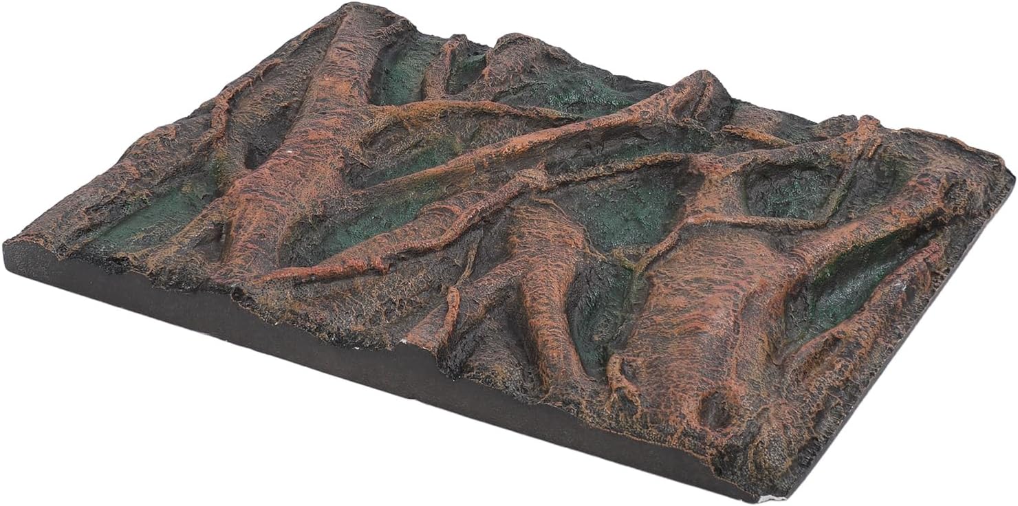 3D Aquarium Background Foam, Rock Texture, Non, Customizable, Ideal for Fish and Reptile Habitats (H)
