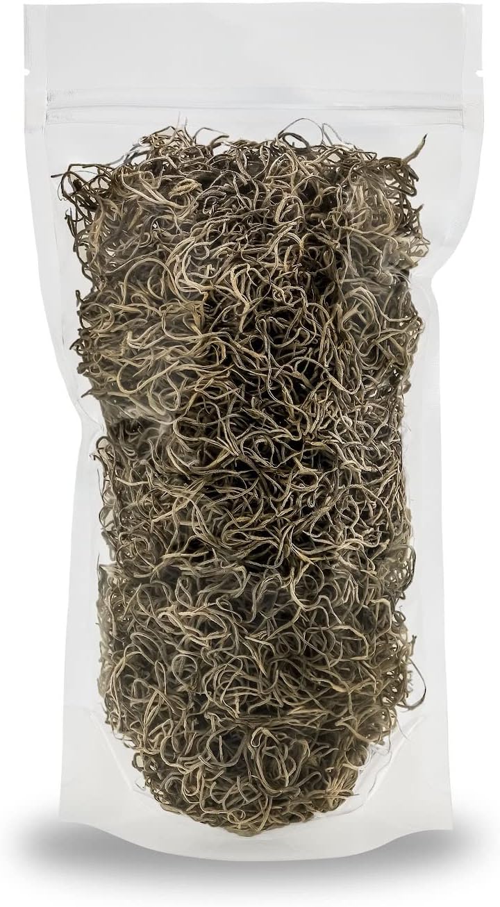 Premium Natural Spanish Moss | Natural Preserved - Great Ground Cover - Filler for Potted Plants - by GARDENERA - 1 Quart Bag