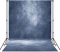 Abstract Professional Photography Backdrop for Portrait Photo Props Booth Background Photoshoot Studio with Polyester Fabric Roller Pocket on Top (8x12ft,Blue,No Stand)