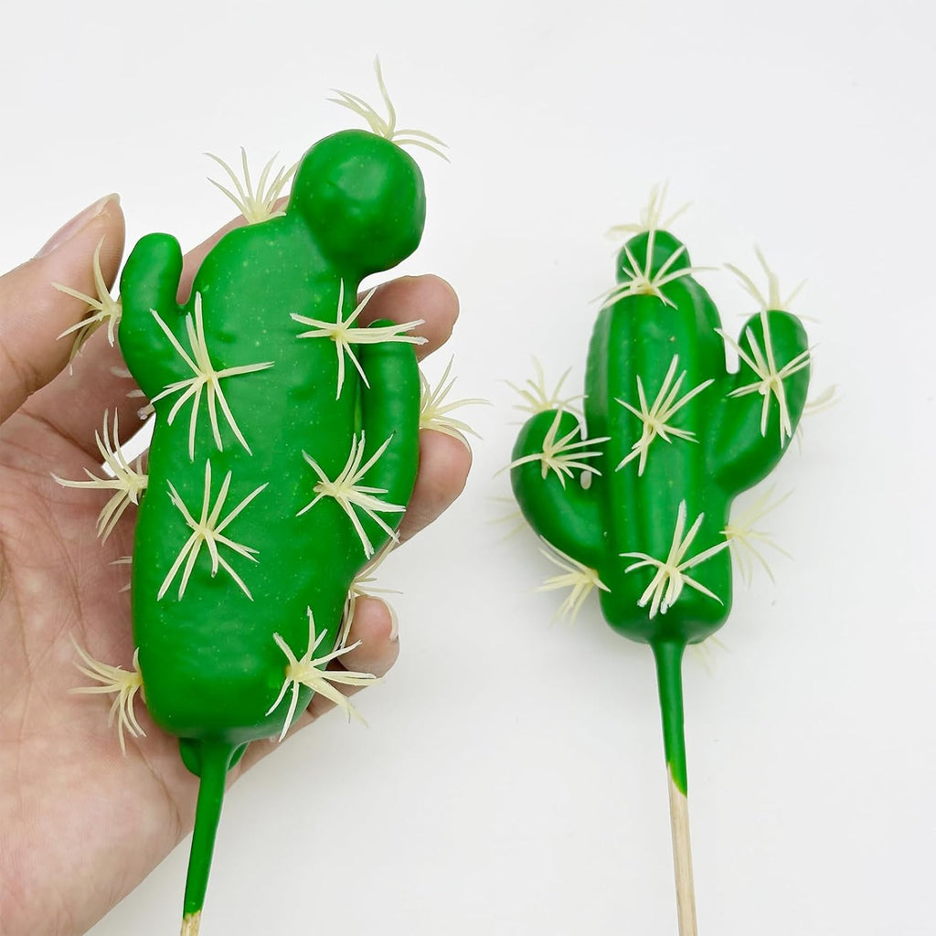 Cayway 10 PCS Assorted Faux Cactus Artificial Cacti Plants for Decoration, Green, Naturalistic, Realistic, Artificial Plants, Cactus