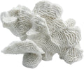 Artificial Sea Coral Statue, Coral Sculpture Home Decor Resin Nautical Decor, Coastal Decorations for Home Beach Themed Decor for Party Wedding Room Kitchen Table Shelf (White)