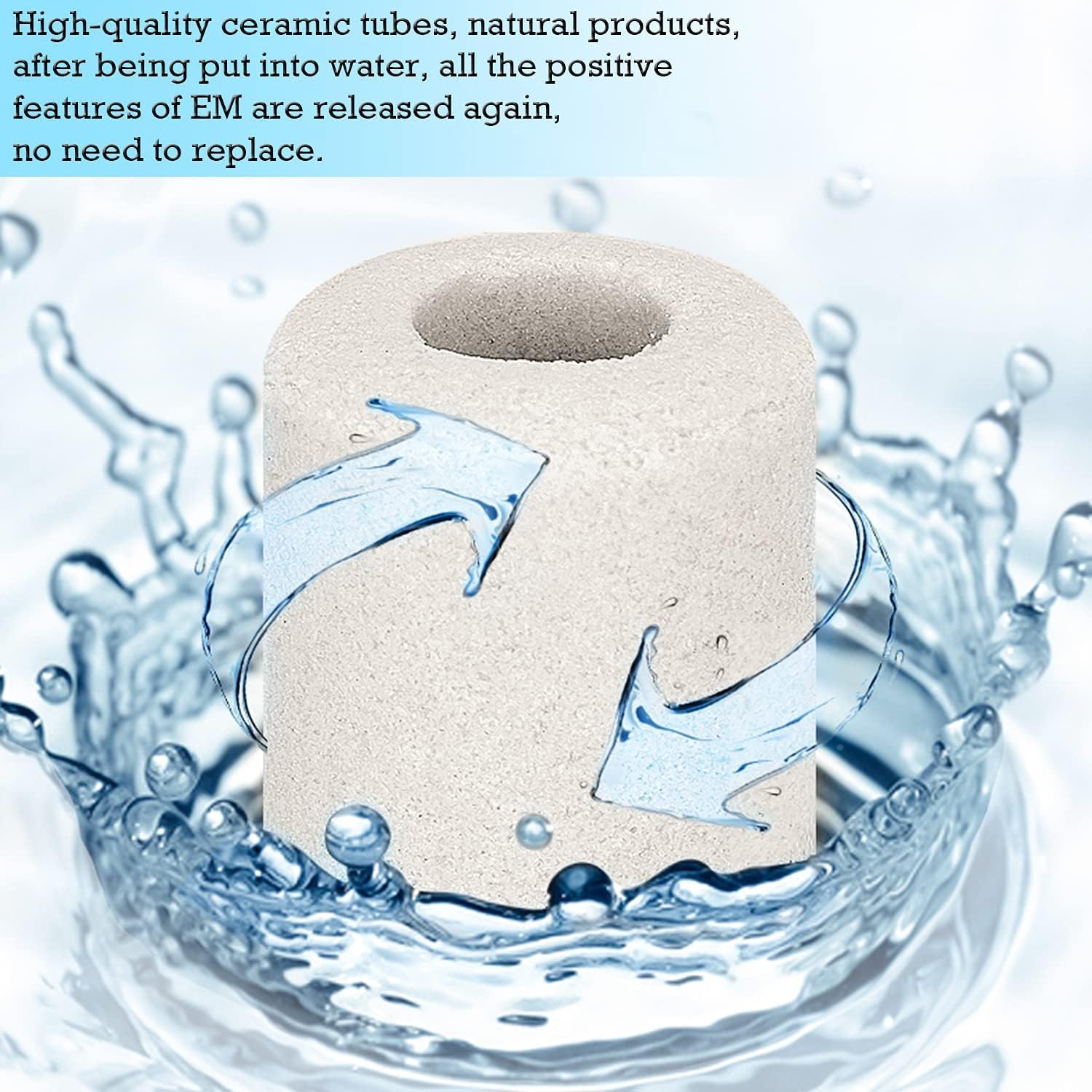 Aquarium Ceramic Ring 420g Bio Ceramic Media Ring for Aquarium Filter Replacement Biological Material Remover for Aquarium Fish Tank Pond Filter