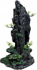 Aquarium Decorations Large and Tall Large Aquarium Decoration for Fish Tank Decorations Fish Tank Ornaments Mountain View Stone Ornament Tree Rock Cave Artificial Fishtank Ornament