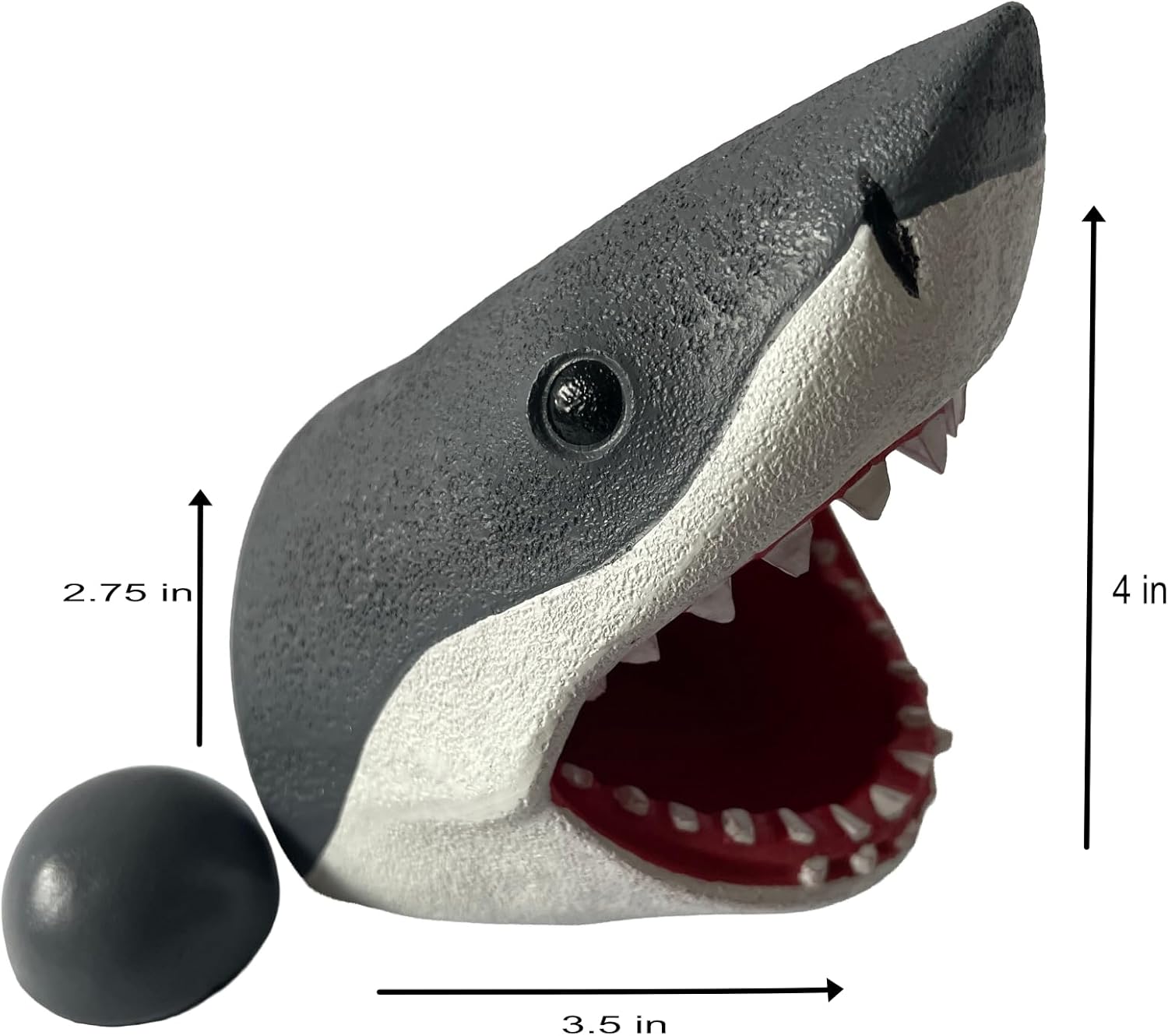 Aquarium Decor Magnetic Great White Shark Ornament – Wall-Mounted Fish Tank Accessory