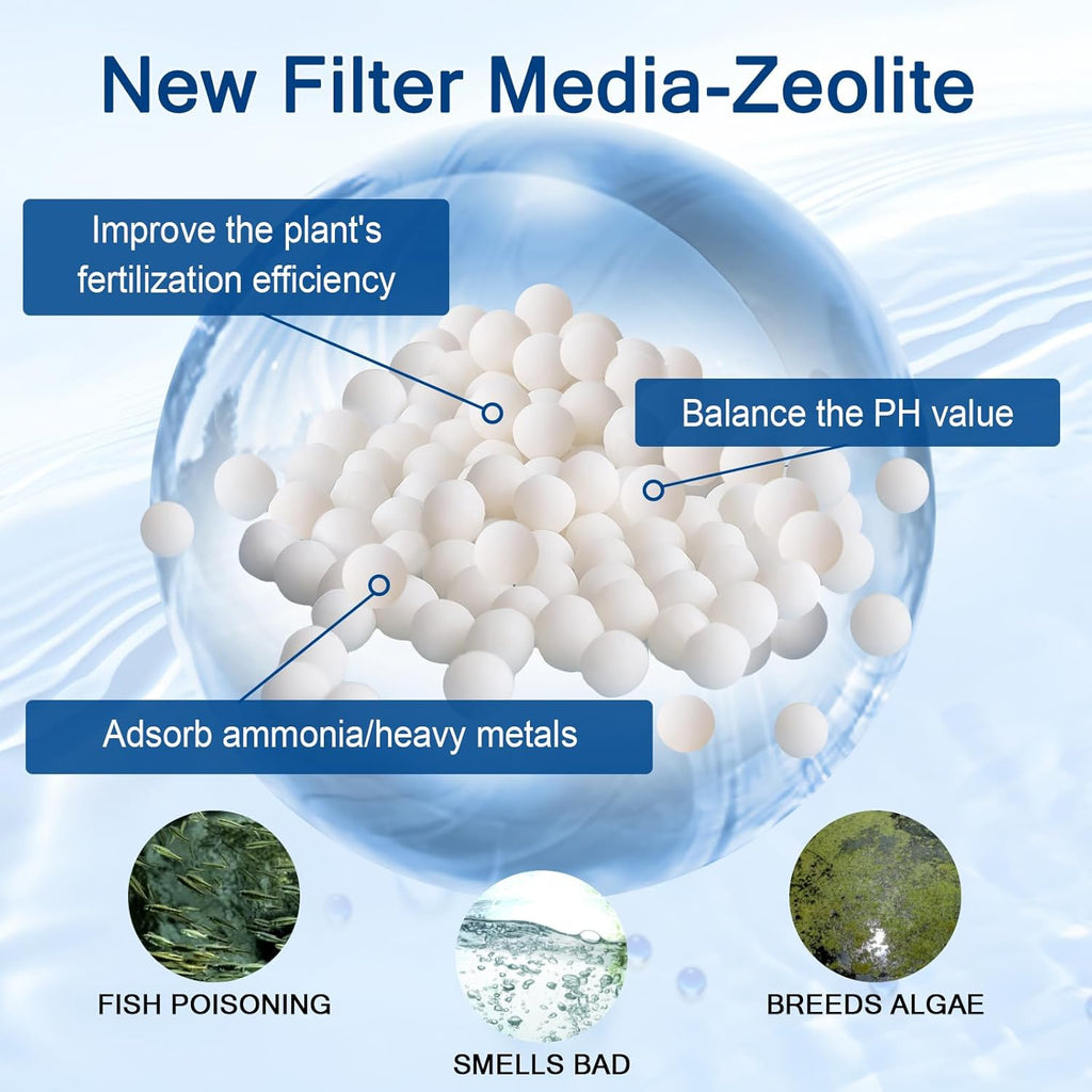 8 Pack Large Assembled Aquarium Filter Cartridge for Whisper Bio-Bag Power Filters, Replacement Filter Cartridges for Whisper 20i/40i IQ20/30/45/60 PF20/30/40/60 Power Filter