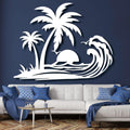 Palm Tree Metal Wall Decor,Palm Tree Metal Wall Art,Metal Palm Tree,Metal Palm Tree Wall Decor,Tropical Metal Wall Art,Beach Wall Decort,Metal Wall Decor (style 1,white,31 L" x 25 W" / 80 x 63 cm)