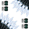 Christmas Lights, Battery Operated String Lights 18ft 50 LED Mini String Lights, Waterproof Lights with Remote Timer 8 Modes, Indoor Outdoor Garden Party Wedding Xmas Tree Decoration, Cool White