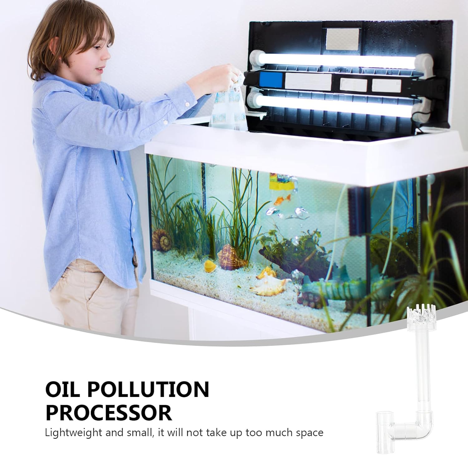 NUOBESTY Aquarium Filter Surface Skimmer Aquarium Surface Protein Skimmer Filter for Aquarium Fish Tank Aquatic Plant