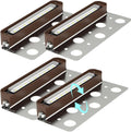 7 Inch LED Retaining Wall Lights 4-Pack, 5W Hardscape Step Lights, 5CCT 2200K-5000K Tunable White, 12-24V Low Voltage Outdoor Paver Lights, ETL Listed Brown Landscape Lights for Stairs, Deck