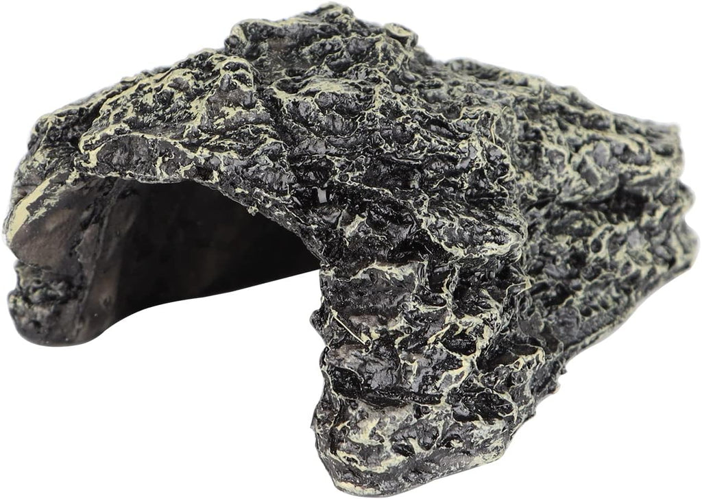 Reptile Hide and Cave - Resin Amphibian Hideouts Cave Size 1.57"x0.98", Habitat for Mini Amphibian Turtles Bearded Dragon Lizards Snakes Crab Gecko Leopard Fish
