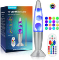 17 Colors Changing Liquid Motion Lamp with Remote: 16 Inch LED Night Light for Kids Adults - Relaxing Table lamp for Bedroom Office - Glitter Mood Lighting for Home Decor Christmas Decorations Indoor