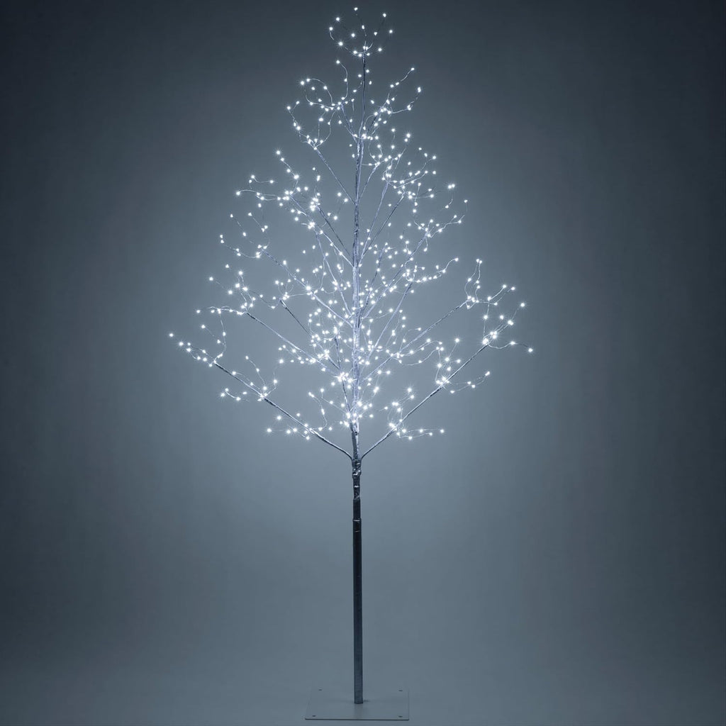 5 Ft Silver Fairy Light Tree Home Décor Fairy Tree, 570 Cool White LED Lights