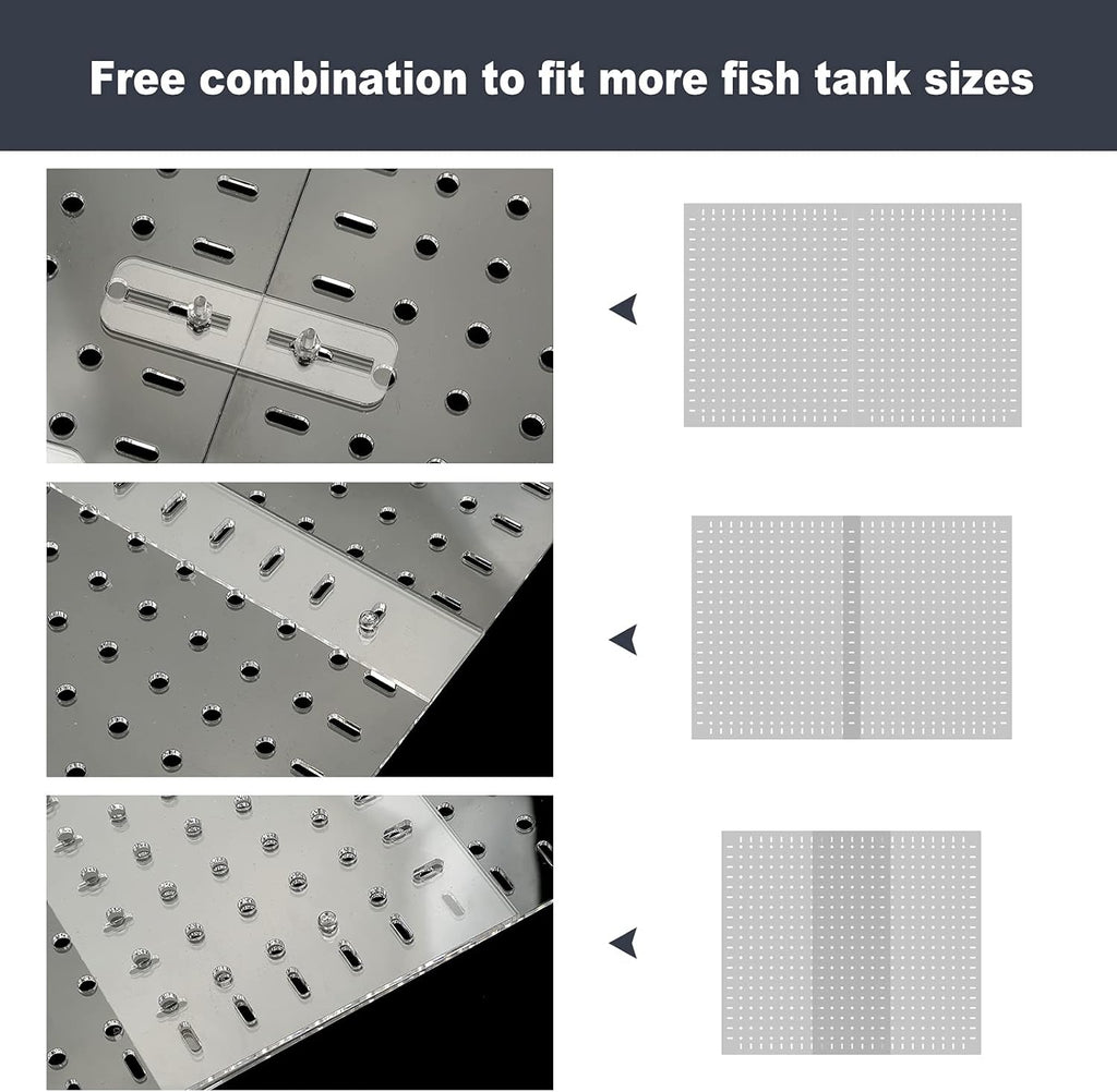Fish Tank Divider 75 Gallon Clear, Aquarium Divider, Isolation Board with Suction Cups