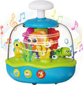 MoraBaby Baby Toys 6-12-18 Months, Press & Spin Aquarium Musical Light Up Toy | Bilingual Learning Educational Cause and Effect Toy for 1 Year Old Boy Girl, Christmas Birthday Gifts for 1-3 Year Old