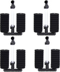 AQUANEAT 4 Pack Double Bio Sponge Filter, for Fry, Betta, Shrimp, Nano, Aquarium Fish Tank