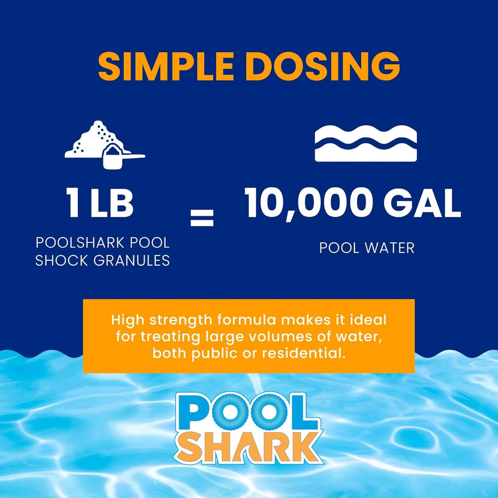 Chlorine Granules Swimming Pool Shock 2lbs Bucket Pool Chlorine for Inground and Above Ground Pool Treatment Saltwater (2lbs)