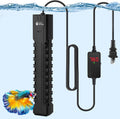 AquaMiracle 500W Submersible Aquarium Heater with LED Digital Display Thermostat, Fish Tank Heater Turtle Heater with Protective Housing, for Tanks 75-120 Gallons