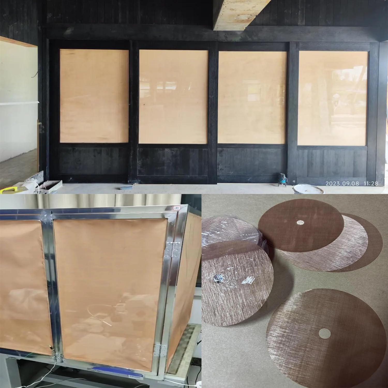 40 Mesh Pure Copper Wire 99.9%-Copper Wire Mesh Screen for Window Screen,Filter Mesh, Air Vent, DIY Projects, Cage, Garden, Roof Project (13"x39.4"(Copper 40Mesh))