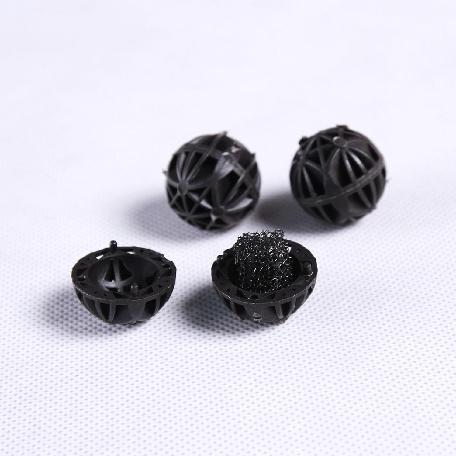 AQUANEAT Aquarium 1" Bio Balls 500pcs Fish Tank Sump Filter Koi Pond Canister Filter Media with Free Media Bag