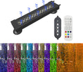 Submersible Aquarium Light for Fish Tank,24/7 Mode Full Spectrum LED Fish Tank Light with Air Bubble Hole RGB Color Changing Brightness Timer Adjustable,11.8inch 10W Fish Light