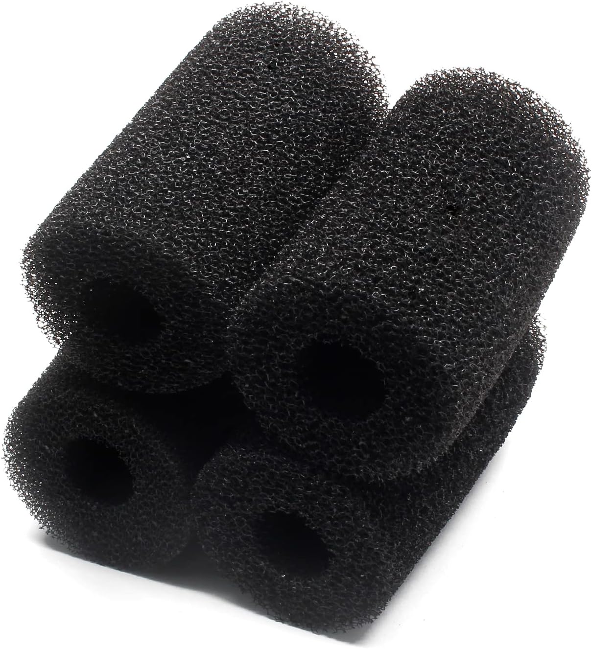 Bivethoi 4 Pcs Pre-Filter Foam Sponge Roll, Aquarium Intake Filter Media Sponge, Compatible Filter Accessories for Aquarium Fish Tank (Black)