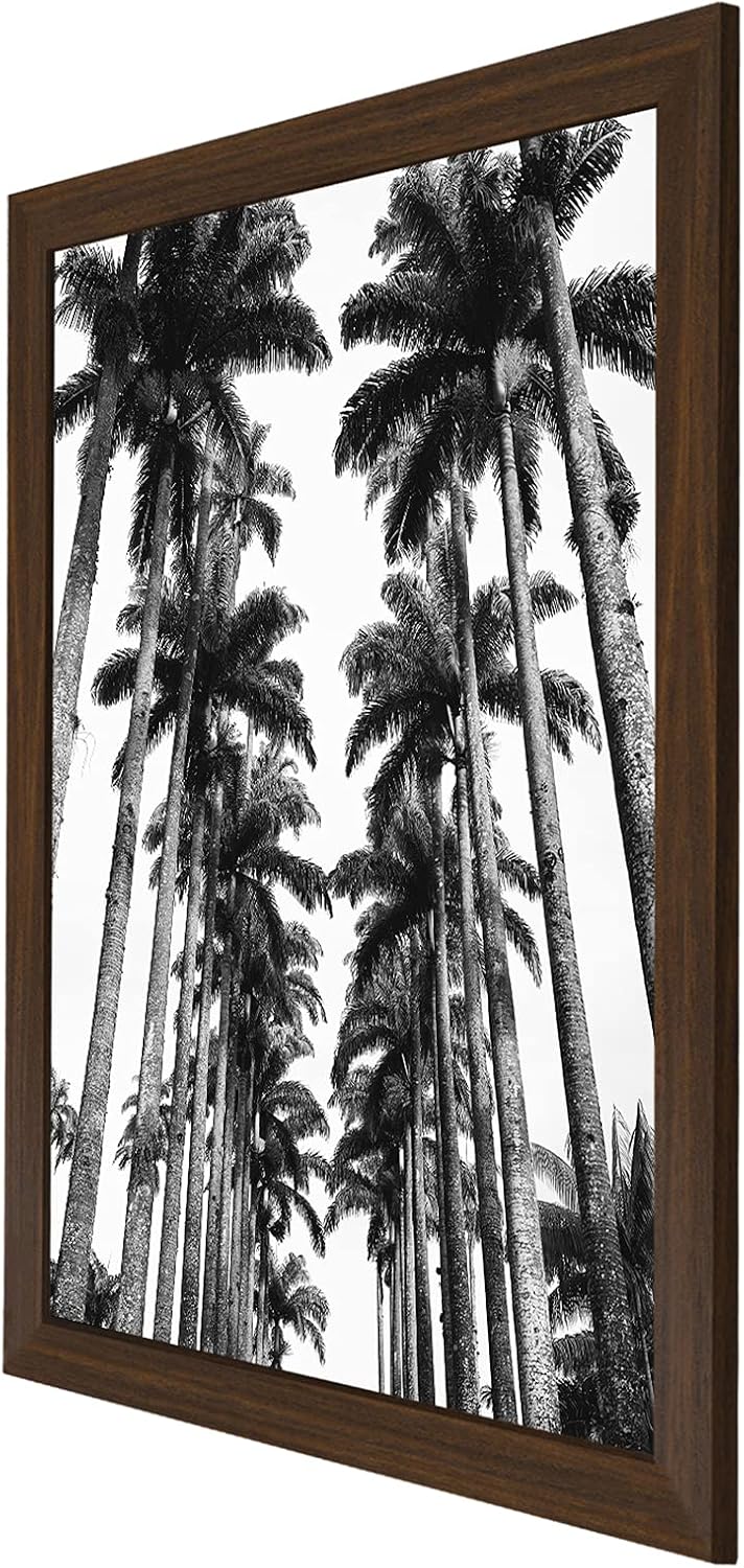 Americanflat 22x28 Poster Frame with Polished Plexiglass - Wide Picture Frames Made of Engineered Wood for Vertical or Horizontal Wall Display - Epic Collection - Walnut