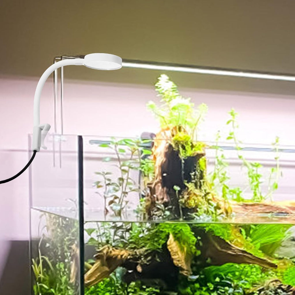 Compact USB Clip Aquarium Lamp LED Light for Fish Tanks and Professional Aquarium Lighting with High Brightness Mini Spot Light for Aquatic Plants and Betta Tanks