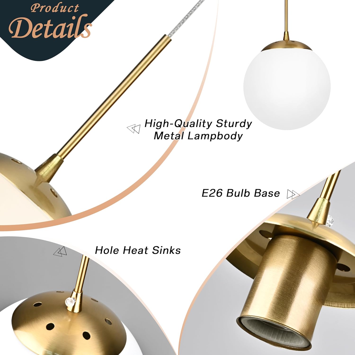 KoKo&Yukina 16-Light Gold Mid Century Modern Chandelier for Living Room Staircase Chandelier for Entryway Globe Milky White Glass Pendant Light High Ceiling Chandeliers Foyer (Bulb & Remote Incl.)