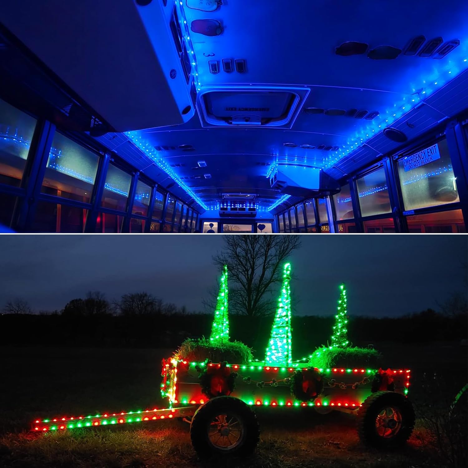 2 Pack RGB Fairy Lights, 32.8FT Total Color Changing Fairy Lights with Remote Control, USB Powered String Lights for Bedroom, Party, Christmas Decor