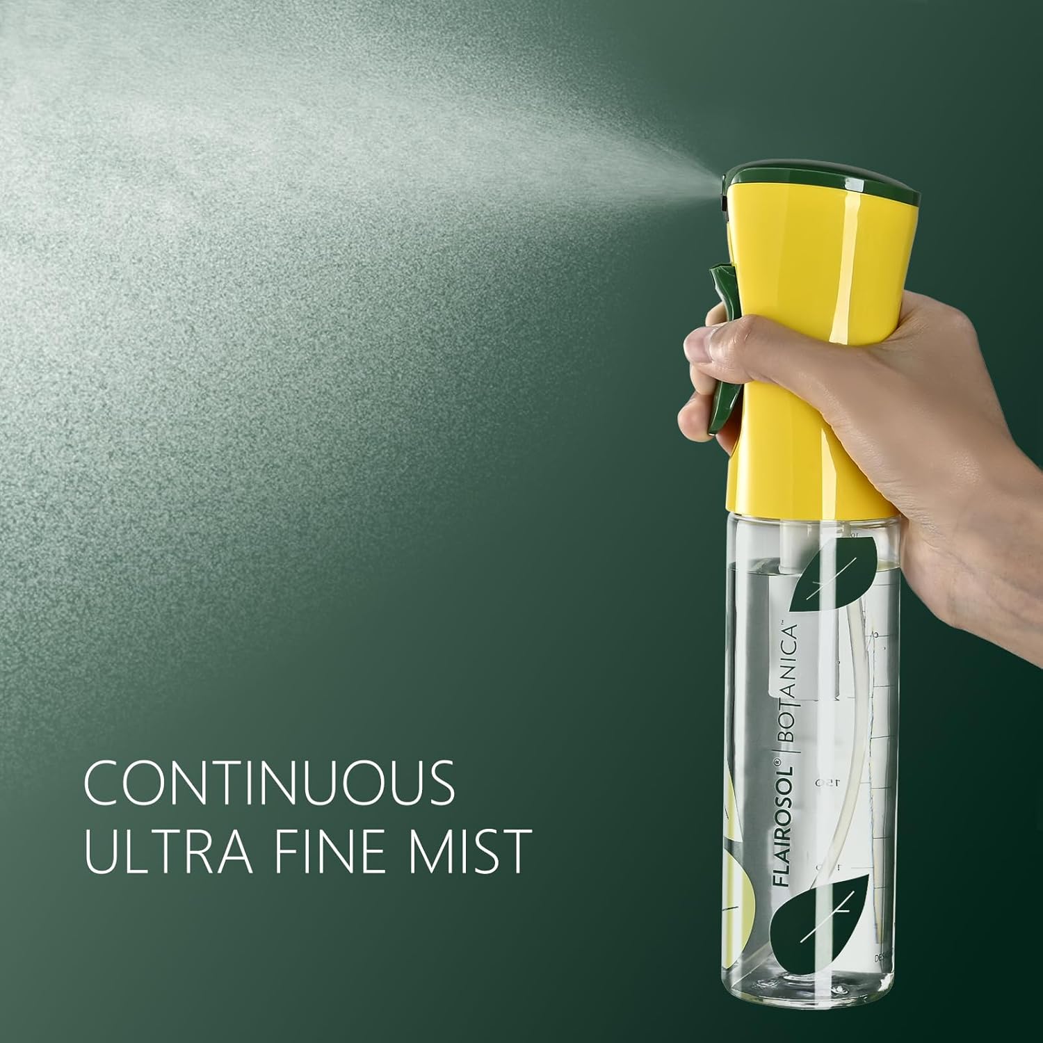 FLAIROSOL BOTANICA Plant Mister Water Spray Bottle, 10.1 oz 300 ML Mist Sprayer for Plants, Continuous Ultra Fine Mister Spray Bottle - Leak Proof - for Flowers, Gardening, Houseplants