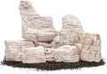 SubstrateSource Natural Aquarium Stones - Yellowish-Cream Layered Aquascaping Rocks for Canyon and River-Style Layouts, Freshwater Decor for Betta Fish Tank, Shrimp & Reptile Enclosure - Sand, 20 LB
