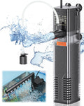 Pawfly Internal Aquarium Filter with 160 GPH Water Pump Quiet Submersible Bio Sponge Foam Filter for 30 to 60 Gallon Fish Tanks Multifunctional Filter for Filtration Circulation and Oxygenation