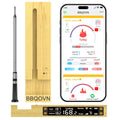 WiFi Sub-1G Wireless Meat Thermometer Unlimited Range, Check Temp Anywhere,7 NIST Certified Sensors with Ambient Temp, Monitor for BBQ, Grill, Oven, Smoker, Air Fryer (Black)
