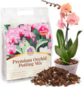 Orchid Bark Potting Mix with Pine Bark and Perlite, Fast Draining Orchid Soil for Healthy Roots, Ideal for Repotting Orchid and Orchid Bark for Indoor Plants (4 Quarts)