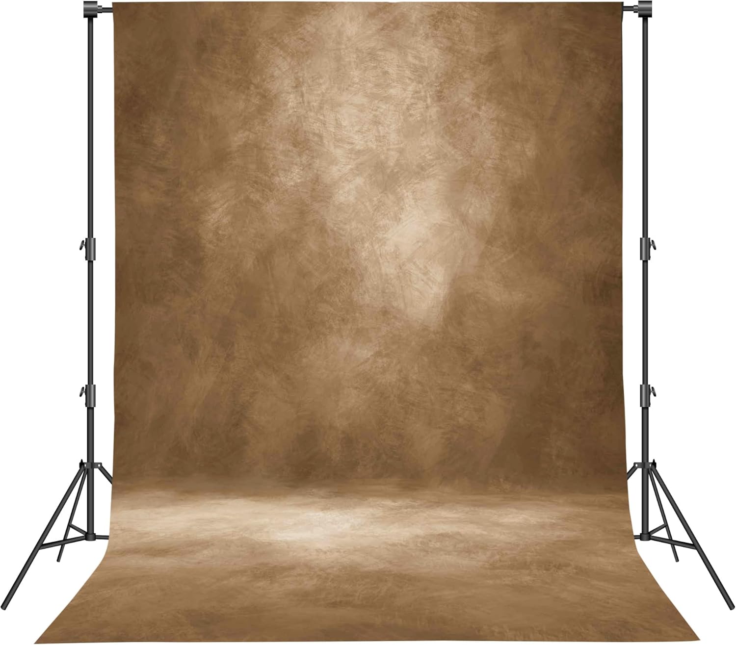 Abstract Professional Photography Backdrop for Portrait Photo Props Booth Background Photoshoot Studio with Polyester Fabric Roller Pocket on Top(8x12ft,Dark Brown,No Stand)