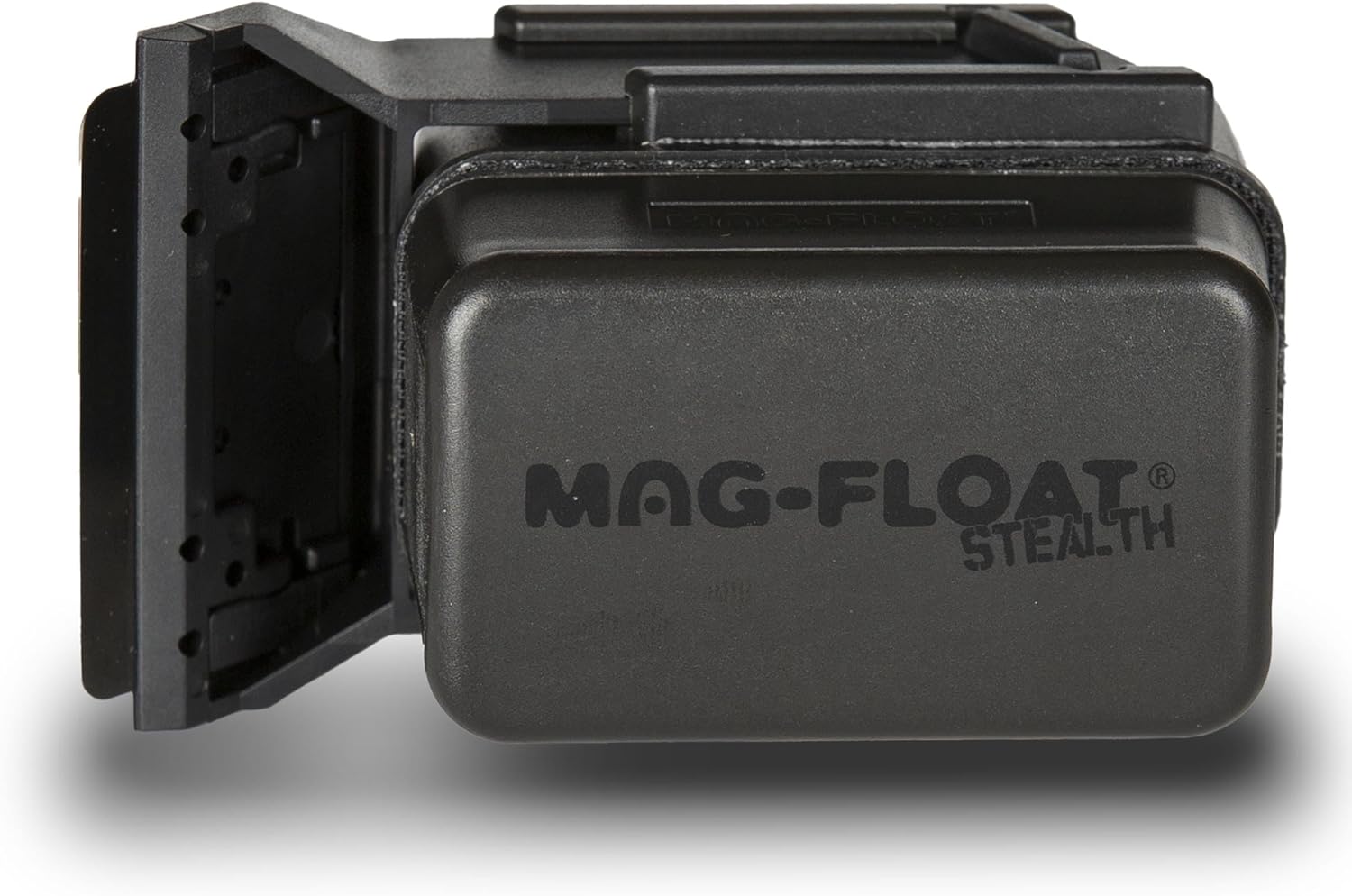 Mag-Float Small Black Stealth Glass Magnet Aquarium Scraper Cleaner with Blade - Floating Magfloat Magnetic Cleaning Tool