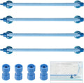 Honoson 4 Pieces Aquarium Bubble Wall Air Stone Bar 10 Inch Fish Tank Bubble Release Diffuser Bar Tube for Fish Tank Aquarium Hydroponics Pump